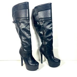 Brand new high boots heels,  Madiison,  7,5